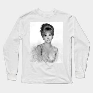 Gina Lollobrigida Black and White Photo Long Sleeve T-Shirt